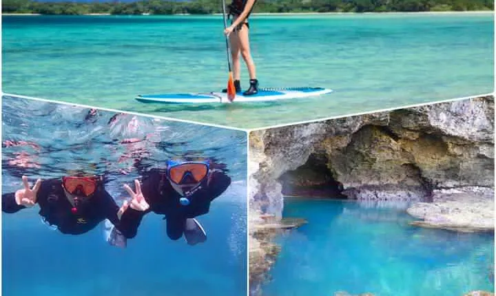 Okinawa Ishigaki Kabira Bay SUP or Canoe and Blue Cave Snorkeling