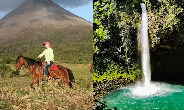Horseback Riding at Volcano foothills + La Fortuna Waterfall