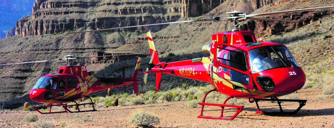 Grand Canyon West Rim by luxury limo van with Hoover Dam photo stop, helicopter and Skywalk ticket
