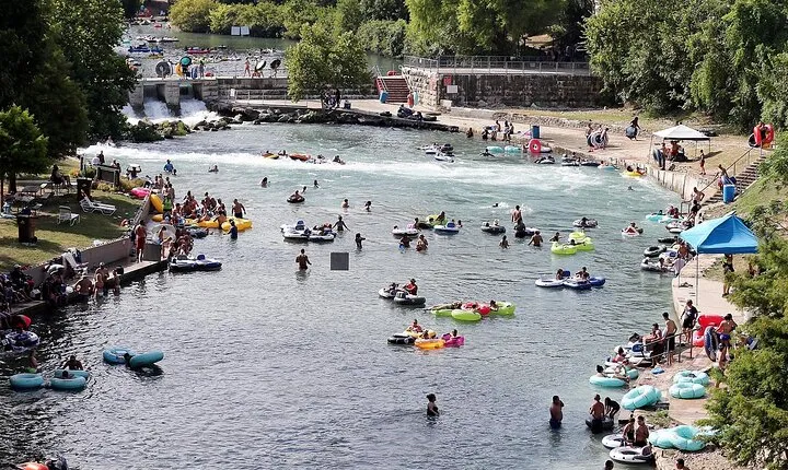 River Tubing on the Comal River with 3 Chutes and Shuttle