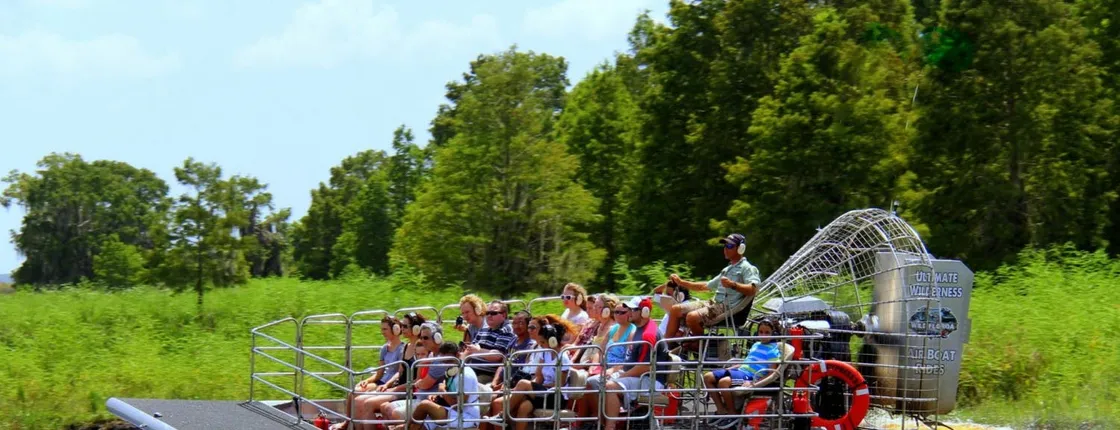 Wild Florida ultimate airboat ride with transportation from Orlando