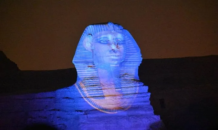 Sound and light show at Giza pyramids