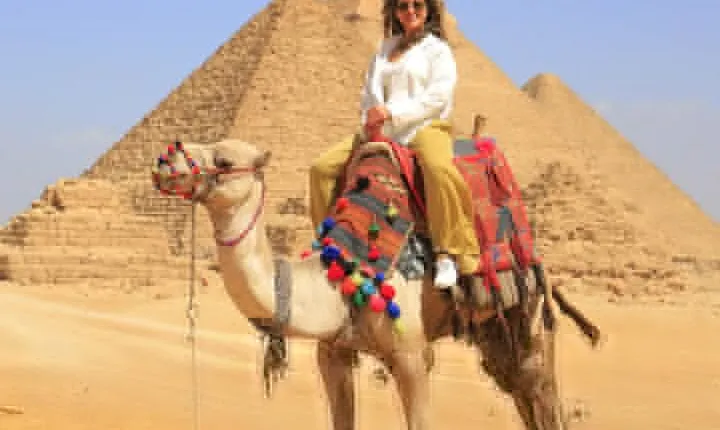 Half day Guided tour to Giza pyramids Sphinx with 1 Hour Camel ride