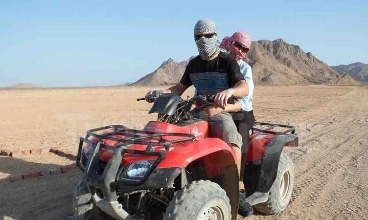 Sharm Safari Adventure: Quad, Camel Ride, Dinner and Show