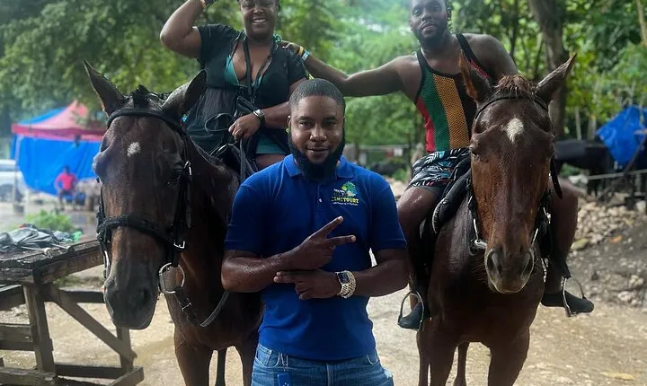 Blue Hole Falls& Horseback Riding Tour Ocho Rios from Montego Bay