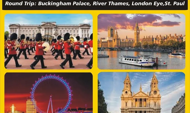 Round Trip: Palace, River Thames, London Eye, St.Paul's Cathedral