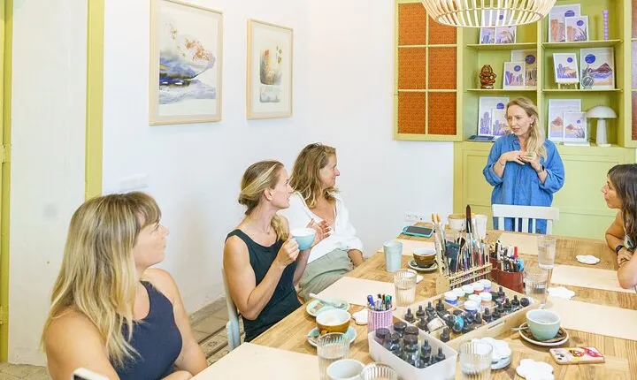 Abstract Watercolor Workshop Inspired by Tenerife’s Beauty