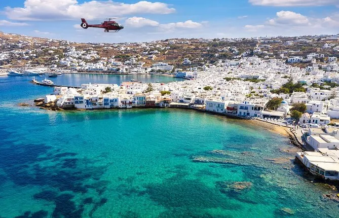 Private Helicopter Flight from Bodrum to Mykonos (One-way)
