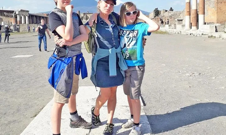 Shore Excursion Tour for Kids from Naples Port to Pompeii and Vesuvius