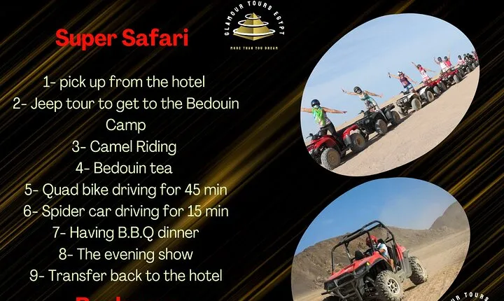 Super Safari ( Jeep - Quad- Buggy car-folklore-BBQ dinner)
