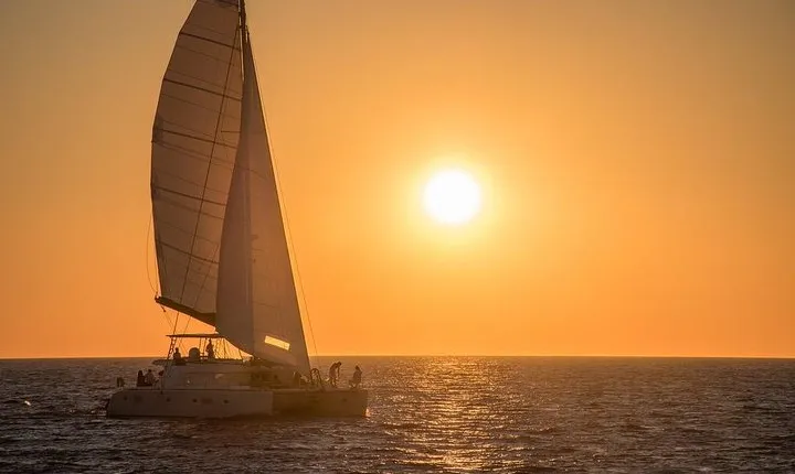 Luxury Small-Group Catamaran Cruise with BBQ, Open bar & Transfer