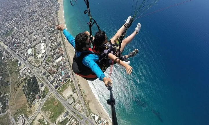 Alanya Paragliding and Cleopatra Beach from Antalya