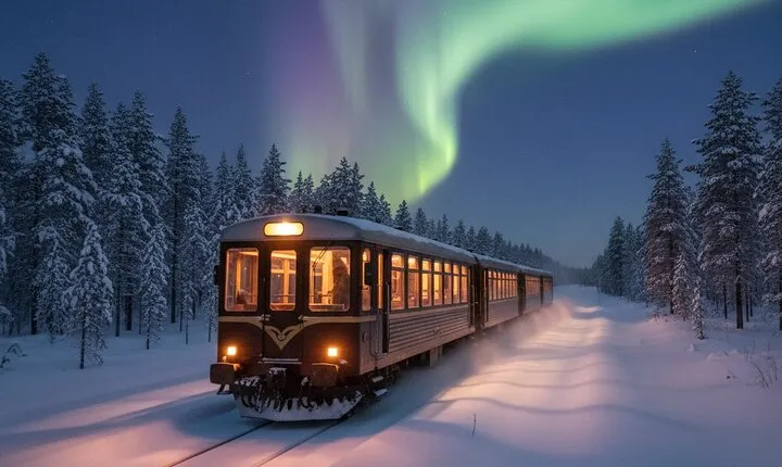 Rovaniemi Insider Aurora Train at Night