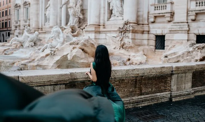 Private Flying Dress Photoshoot in Rome