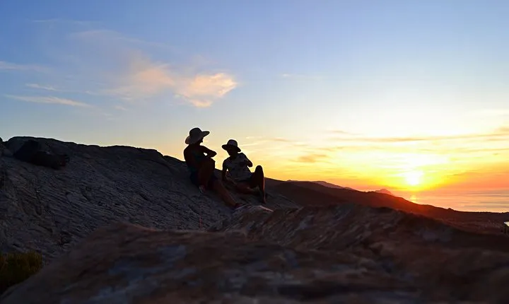 Sunset with BBQ by jeep
