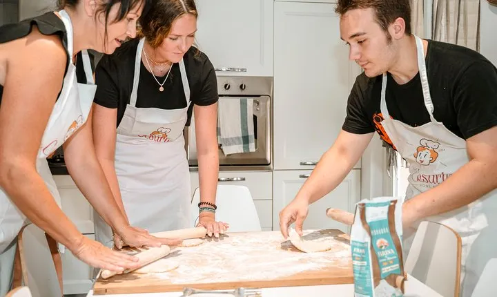 Small group Pasta and Tiramisu class with Mamma in Trieste
