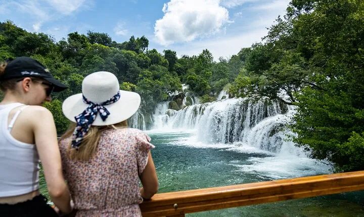 Krka Waterfalls tour with Trogir Walking tour and Krka panoramic boat cruise