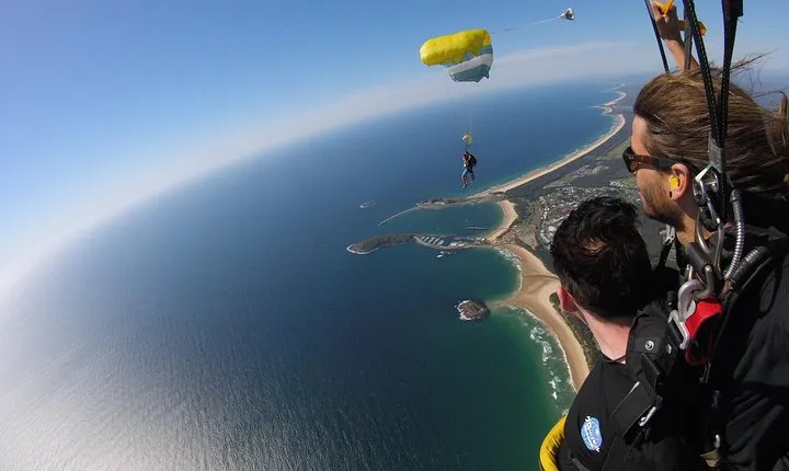 Coffs Harbour Ground Rush or Max Freefall Tandem Skydive on the Beach