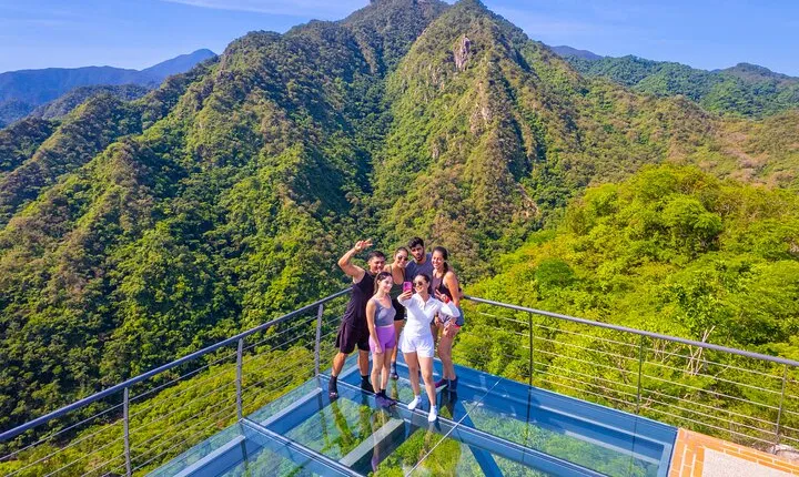 Hiking through the mountains of Puerto Vallarta and glass viewpoint