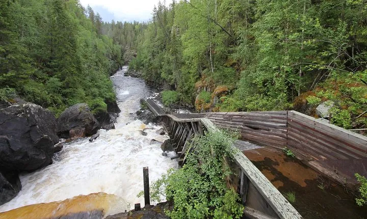From Rovaniemi: Day Tour Hiking to Auttiköngäs Falls