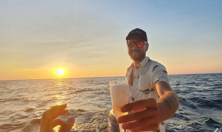 Private Sunset with Champagne and Delicious Food from Tamarindo