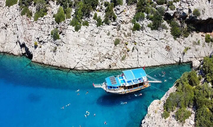 Antalya Porto Genoese Boat Trip with Mud Baths & Hotel Transfer