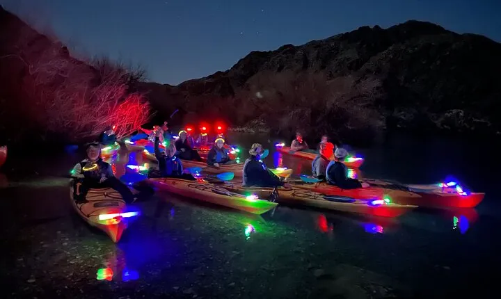 Moonlight Kayak Tour from Las Vegas Strip or Willow Beach