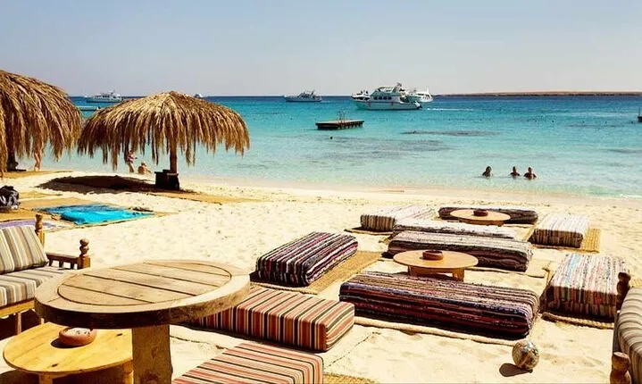 Orange Bay island Maldives of Egypt snorkeling Private 4 hours