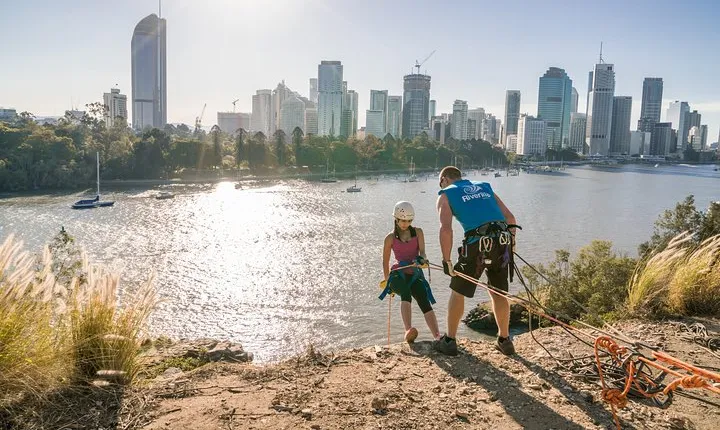 Abseiling the Kangaroo Point Cliffs in Brisbane