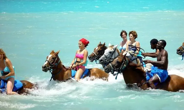 Horseback Riding, Blue Hole, Dunn's River, River Rafting and Tubing Private Tour
