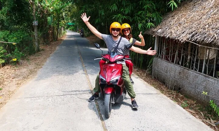 Cai Be floating market in Mekong Delta full Day by Scooter