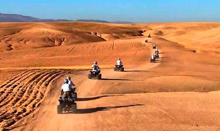 Marrakech Desert Dinner show with Quad bike at sunset 
