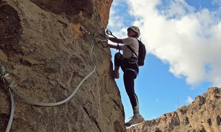 Via Ferrata Gran Canaria Klettersteig (Climbing for beginners )