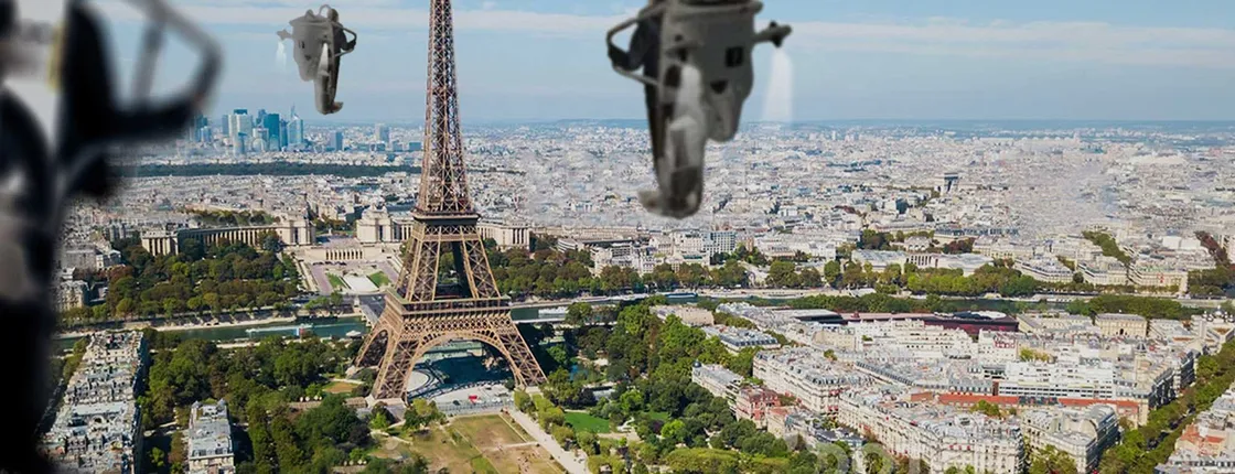The Paris Flyover in virtual reality