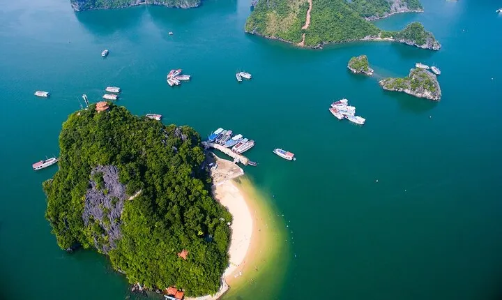 From Hanoi: Luxury Leona 5-Star Day Cruise Explore Halong Bay