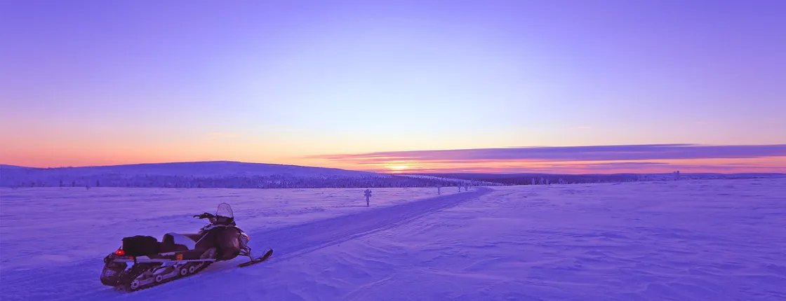 Levi guided snowmobiling adventure