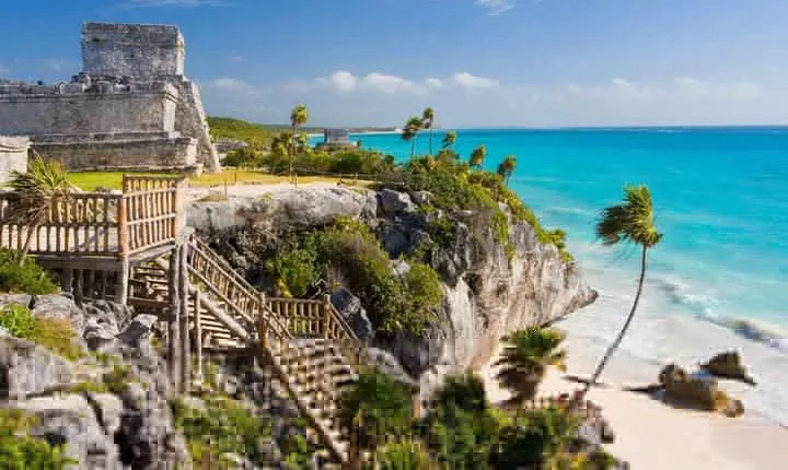4x1 Tulum Coba Cenote and Playa del Carmen Open Bar in Bus