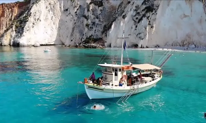 Cruise to White Rocks & Xi Beach with lunch and wine