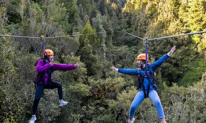 Rotorua’s Ultimate Zipline: 6 ziplines, 400 m Tandem, Cliff Walk