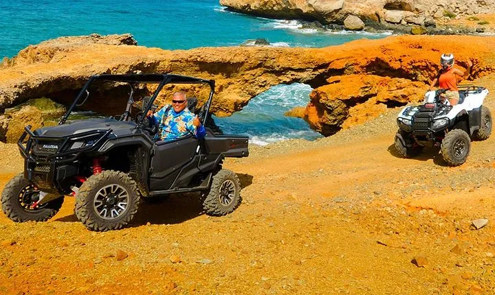 Aruba UTV, ATV Adventure to Secret Beach and Cave Pool