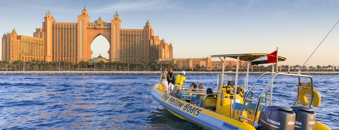 75-minute Dubai boat tour of Atlantis, Dubai Marina, Palm Jumeirah