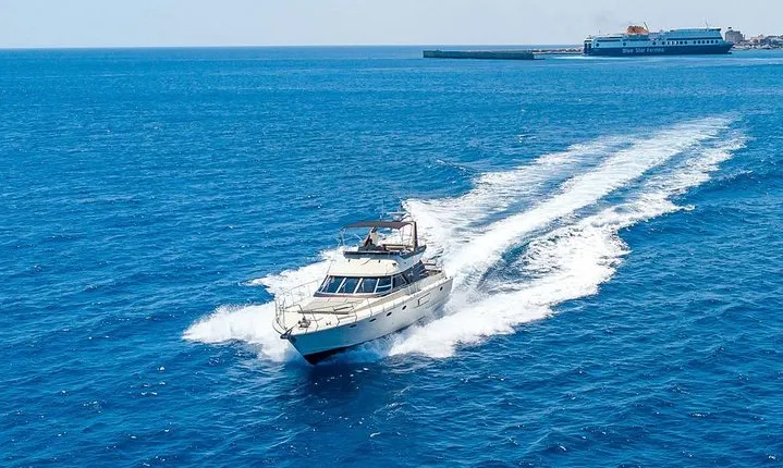 Private Yacht Trip from Rhodes to Symi island or Lindos on a luxury yacht