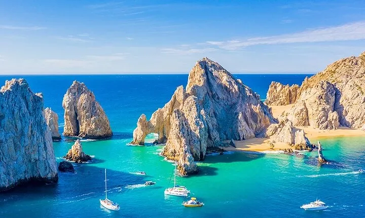Cabo San Lucas Arch Tour and we go down to Playa del Amor