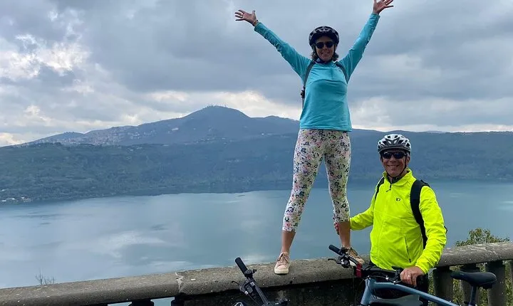 Ride an e-bike along the Appian Way from Rome to Castel Gandolfo.