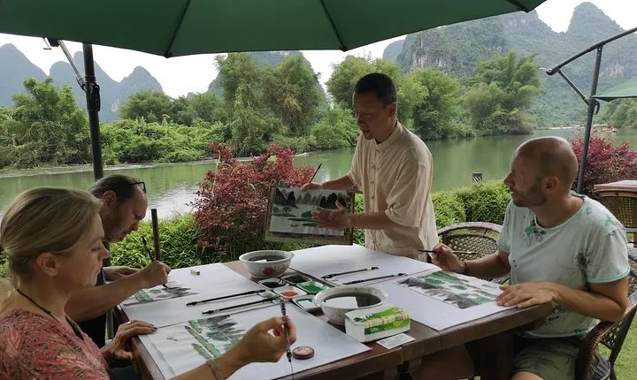 Calligraphy or Painting class in yangshuo