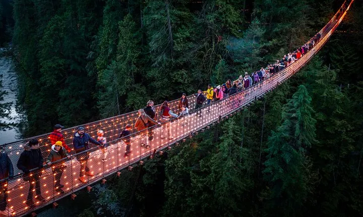 Capilano Suspension Bridge Canyon Lights & 4 Top highlights
