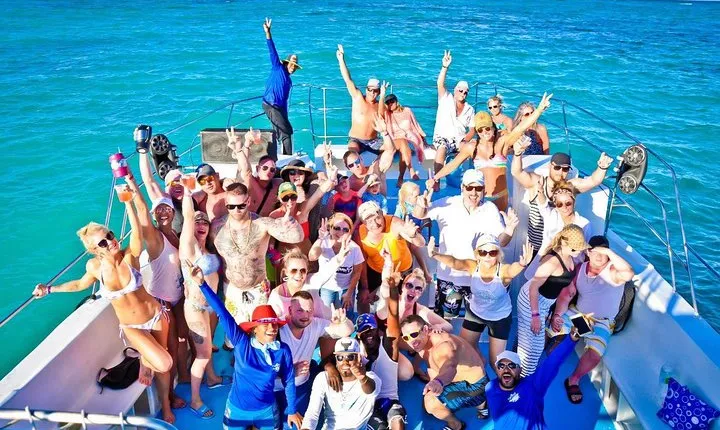 Party Boat in the waters of Punta Cana open bar
