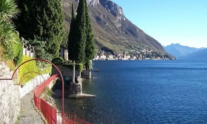 Varenna on the Como Lake, the Villa Monastero and the Patriarch's Greenway path