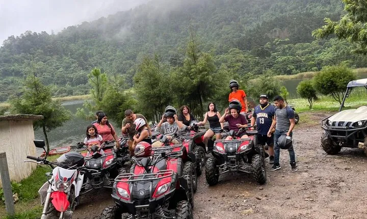 Guided ATV Tour Laguna Verde de Apaneca in El Salvador