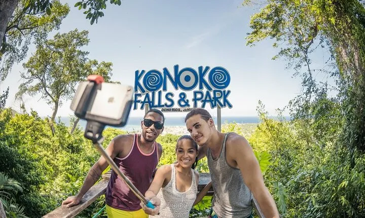 Blue Hole & Konoko Falls Park Combo Tour from Montego Bay